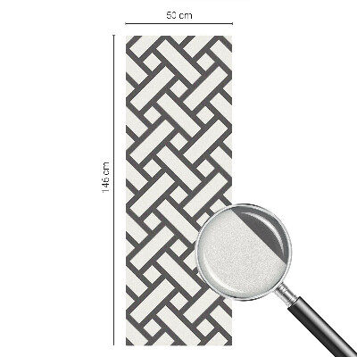 Decorative window film stained glass design Interlacing rectangles