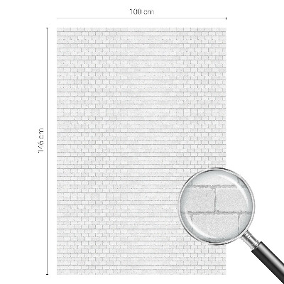 Privacy window film stained glass effect Brick texture