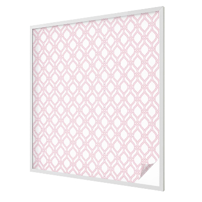 Coloured glass film for windows Pink lines