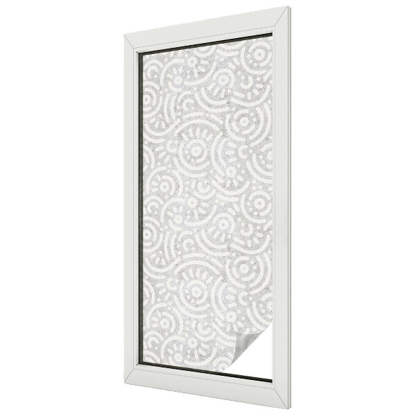 Decorative window film stained glass design Geometric abstraction