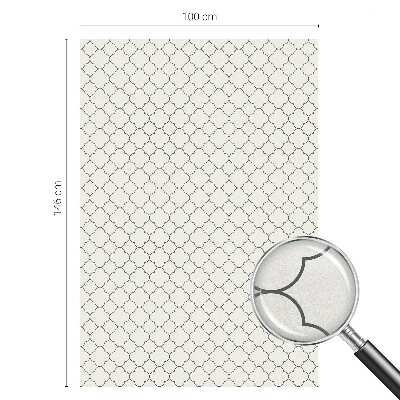 Frosted window film with stained glass pattern Simple elegance