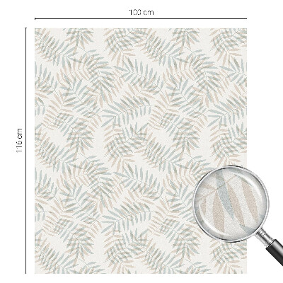 Decorative window film stained glass design Leafy elegance