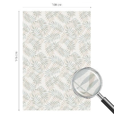 Decorative window film stained glass design Leafy elegance