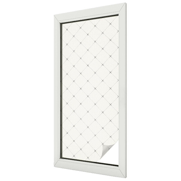 Patterned window film stained glass Geometric grid