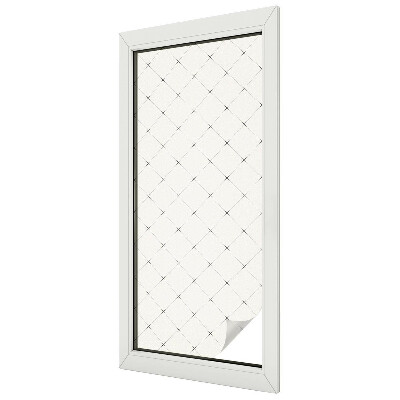 Patterned window film stained glass Geometric grid