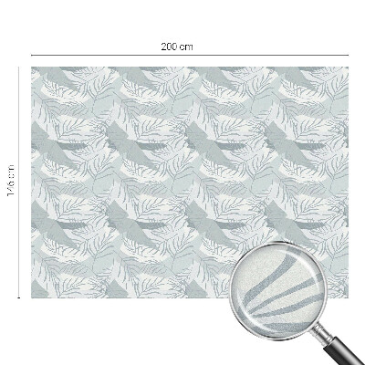 Frosted window film with stained glass pattern Subtle leaves