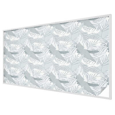 Frosted window film with stained glass pattern Subtle leaves