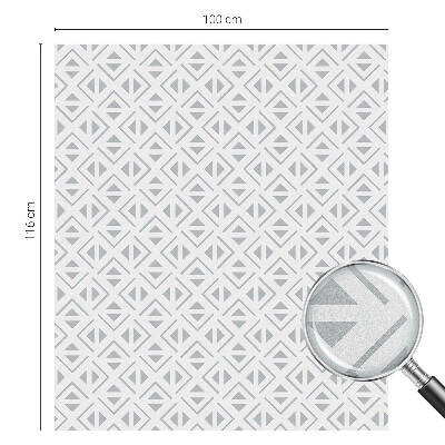 Privacy window film stained glass effect Geometric pattern