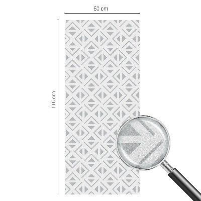 Privacy window film stained glass effect Geometric pattern