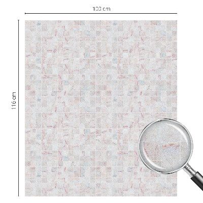 Coloured glass film for windows Stone mosaic