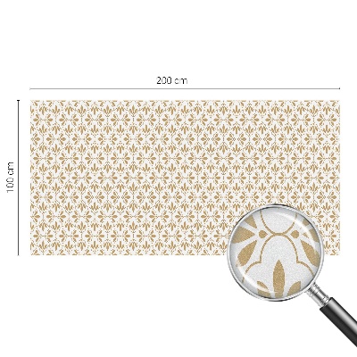 Frosted window film with stained glass pattern Plant elegance