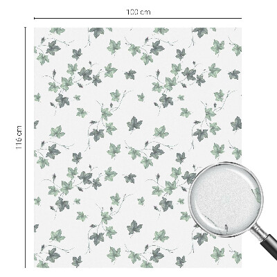 Privacy window film stained glass effect Green vine