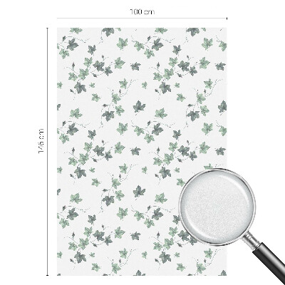 Privacy window film stained glass effect Green vine