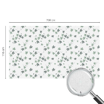 Privacy window film stained glass effect Green vine