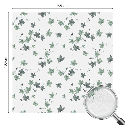 Privacy window film stained glass effect Green vine