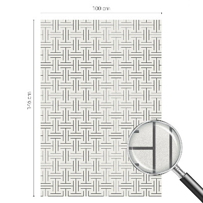 Decorative window film stained glass design Symmetrical braid