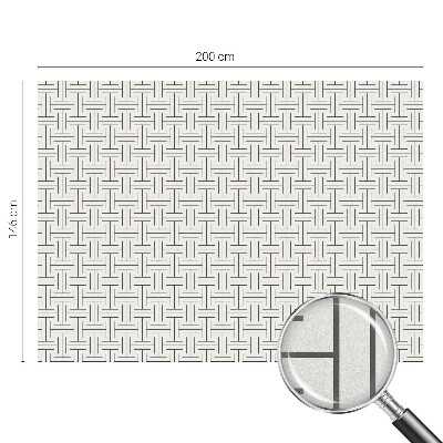 Decorative window film stained glass design Symmetrical braid