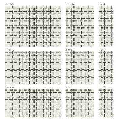 Decorative window film stained glass design Symmetrical braid