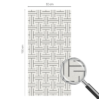 Decorative window film stained glass design Symmetrical braid