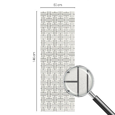 Decorative window film stained glass design Symmetrical braid