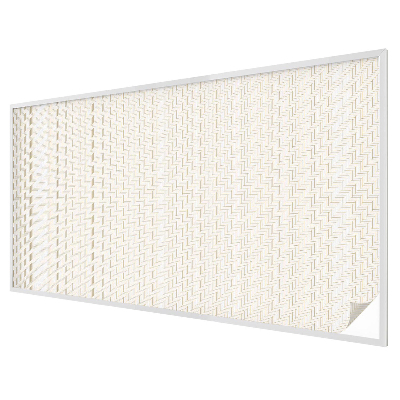 Frosted window film with stained glass pattern Herringbone elegance