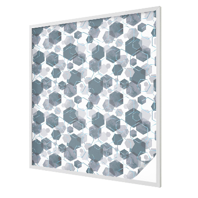 Coloured glass film for windows Geometric hexagons