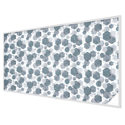 Coloured glass film for windows Geometric hexagons