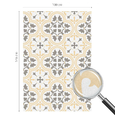 Frosted window film with stained glass pattern Plant patterns