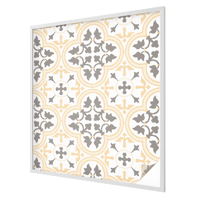 Frosted window film with stained glass pattern Plant patterns