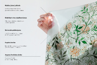 Frosted window film with stained glass pattern Plant patterns