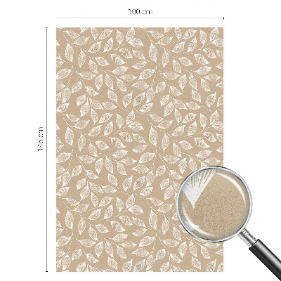 Privacy window film stained glass effect Leaves nature