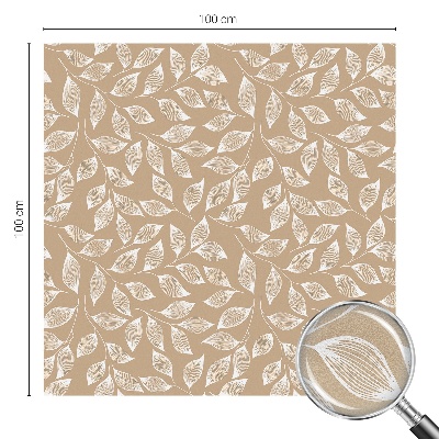 Privacy window film stained glass effect Leaves nature