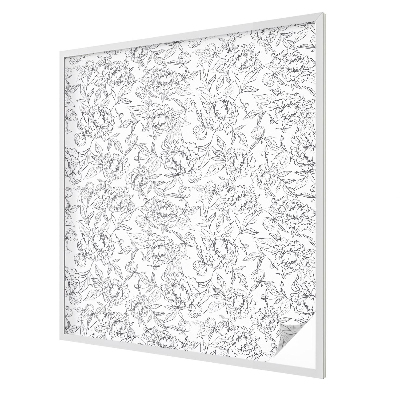 Decorative window film stained glass design Floral motif