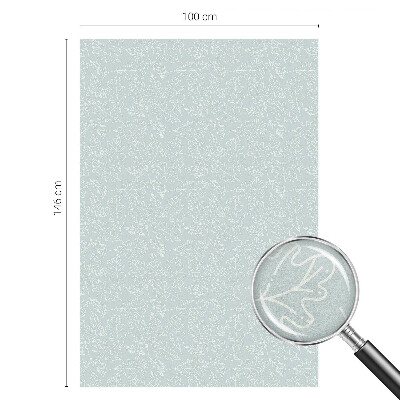 Frosted window film with stained glass pattern Oak leaves