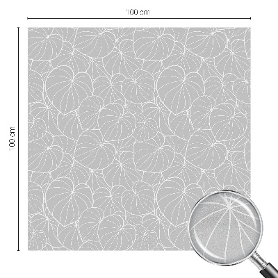 Privacy window film stained glass effect Leafy elegance