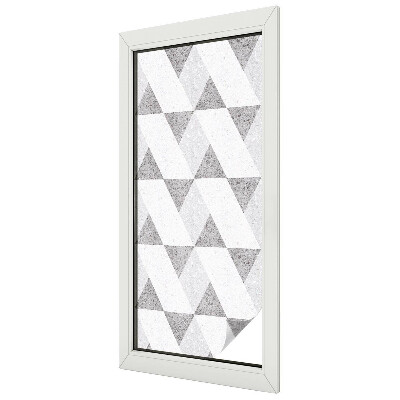 Patterned window film stained glass Gray triangles