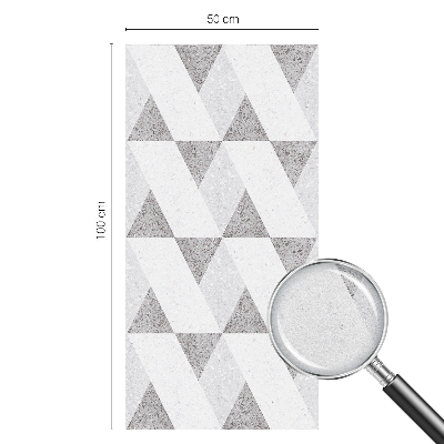 Patterned window film stained glass Gray triangles