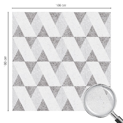 Patterned window film stained glass Gray triangles