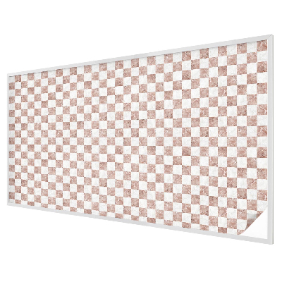 Coloured glass film for windows Classic chessboard