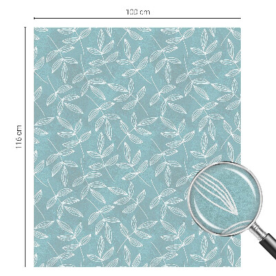 Privacy window film stained glass effect Leafy elegance