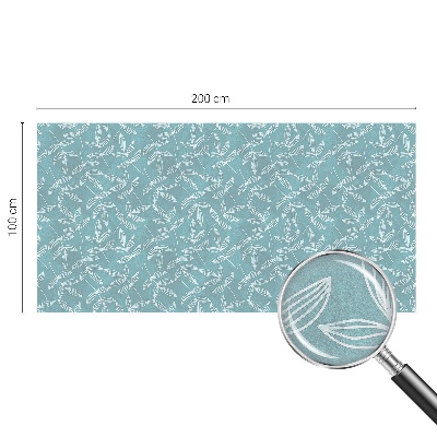 Privacy window film stained glass effect Leafy elegance