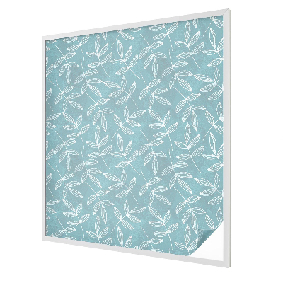 Privacy window film stained glass effect Leafy elegance