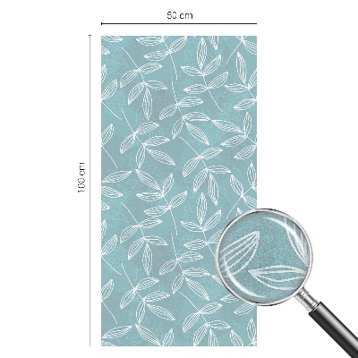 Privacy window film stained glass effect Leafy elegance