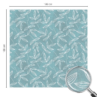 Privacy window film stained glass effect Leafy elegance