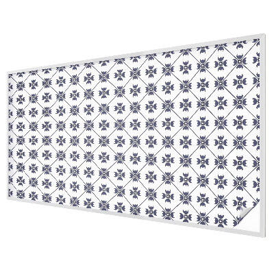 Frosted window film with stained glass pattern Plant motif