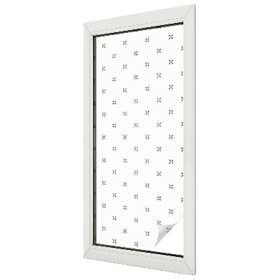 Decorative window film stained glass design Geometric crosses