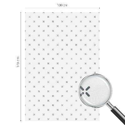 Decorative window film stained glass design Geometric crosses