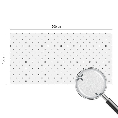 Decorative window film stained glass design Geometric crosses