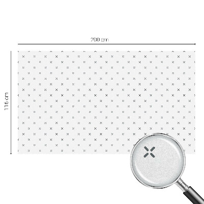 Decorative window film stained glass design Geometric crosses