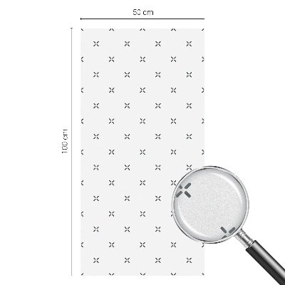 Decorative window film stained glass design Geometric crosses